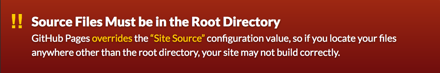 Source Files Must be in the Root Directory